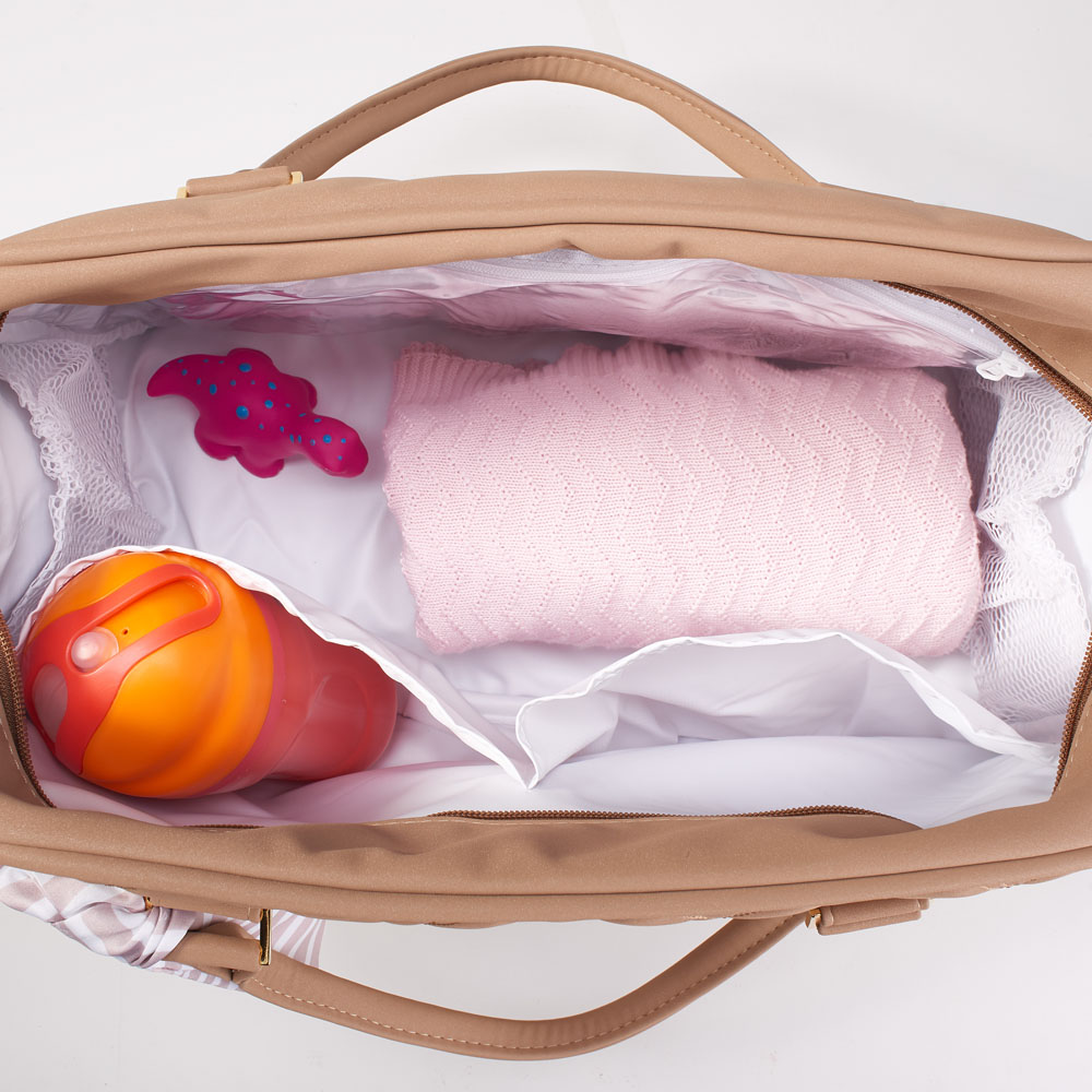 bolsa para maternidade com bolsos internos